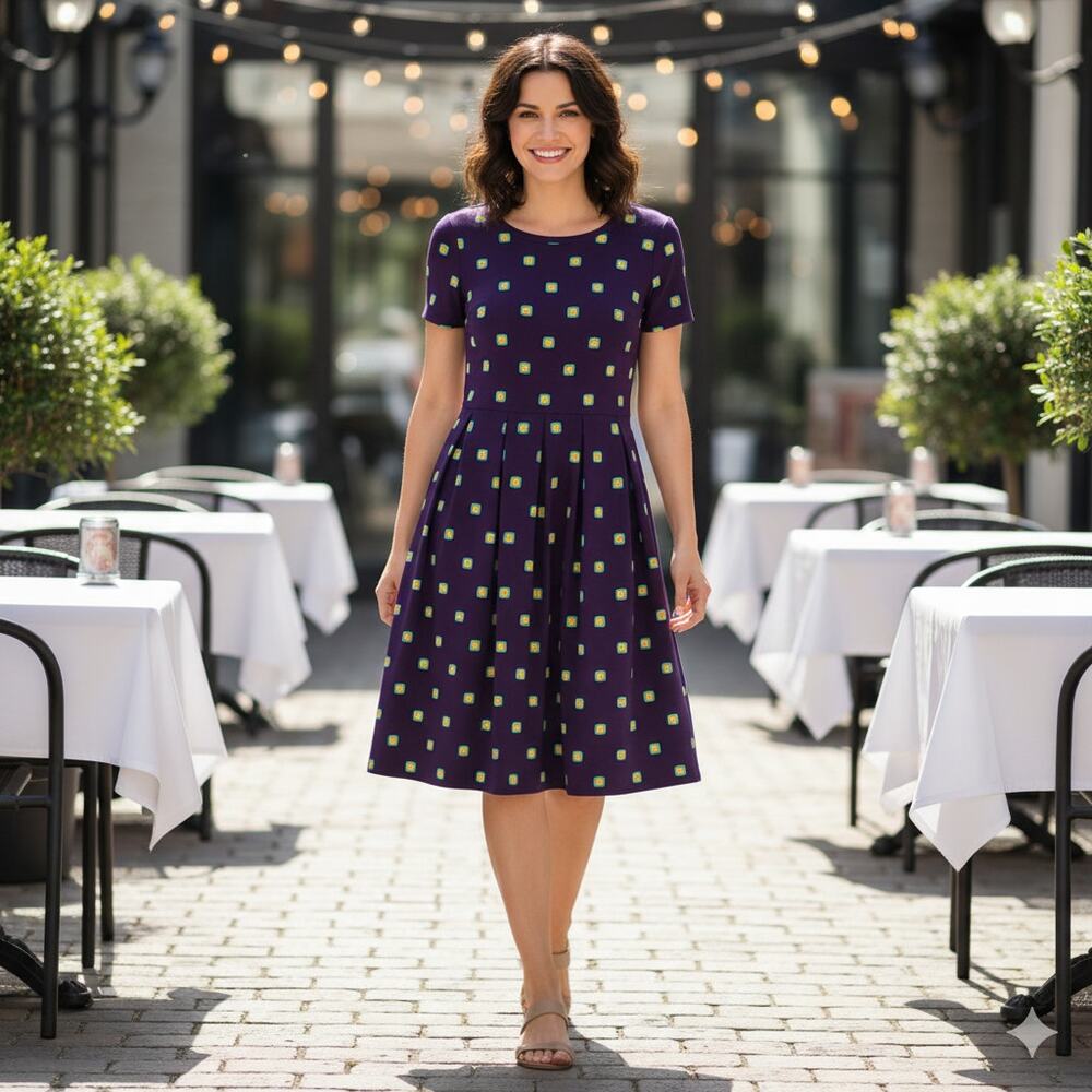 Lularoe Amelia Box Pleat Dress